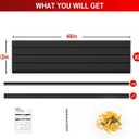 4 x 8 FT Slatwall Panel Garage Wall Organizer, Heavy Duty Slat Wall Paneling Sheets, Interlocking PVC Panels, Garage Slatwall for Tool Organization Mounted Storage Systems