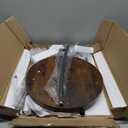 YINMIT Plant Stand Indoor,2 Tier Round Potted Holder Rack,Flower Pot Stand Shelf,Round Supports Rack,Corner Plant Shelf for Balcony Garden Patio Living Room,Brown (29.9 In-Height)