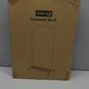 Sakugi Clothes Rack - Clothing Rack with Storage Mesh Shelf & Casters, Heavy-Duty Metal Clothing Rack for Hanging Clothes, Dresses, Coats, Large Load Capacity, Easy Assembly, Black, 28.0"x16.9"x59.0"