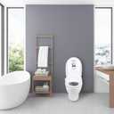 Lotus Bidet ATS-500 Remote Elongated | Wireless Remote Control, Heated Toilet Seat with Adjustable Warm Water Wash, Stainless Steel Nozzle, Warm Air Dryer, Eco Mode, Easy DIY Installation