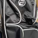 ELITE Deluxe 3 Ball Roller Bowling Bag with 5" Smooth Wheels - 4 Large Accessory Pockets, Shoe Compartment, Extendable Handle - USB Charging Port