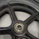 Economy Knee Scooter Steerable Knee Walker replacement wheel,7.5"(190mm) Caster Wheel For ECONOMY,Economy 7.5" Replacement Wheel,Front or Rear Wheel Assembly,With bearings,Eco-Wheel_KWPART(1Ea,Black)