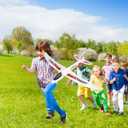 TOYANDONA 2pcs Foam Airplane Glider with Stickers 38.9 in White Kids, 38.97 x 23.62 x 6.10 inches