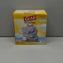 Glad Tall Kitchen Drawstring Trash Bags - Odorshield 13 Gallon White Trash Bag, Febreze Fresh Clean, 110 Count