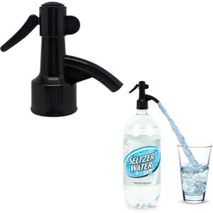 fizz saver soda bottle dispenser for seltzer and club soda (black)