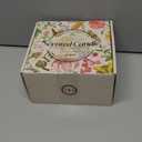 AOOVOO Christmas Candle Set - 4PC Scented Candles, 28 oz Soy Candles, Soy Candle for Home Scented, Balsam Fir/Cedar Patchouli/Cinnamon Apple/Vanilla Cake