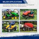 MaxAuto 15x6.00-6nhs Lawn Mower Tires 15x6x6 Lawn Tractor Tire 15x6-6 Turf Tires, 4 Ply Tubeless Tire, 565 lbs Capacity, Set of 2