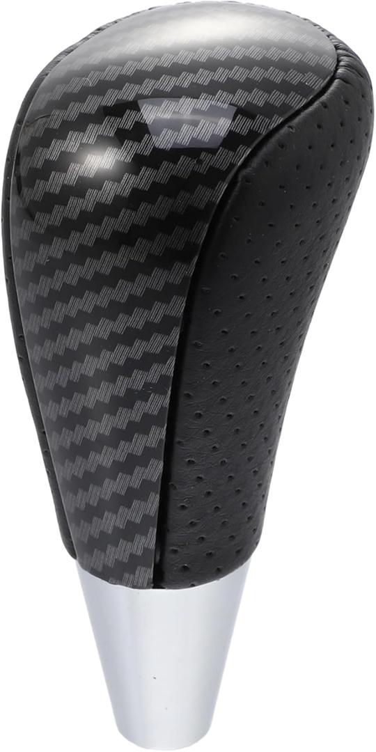 X AUTOHAUX Car Automatic Gear Stick Shift Knob for Toyota for Toyota RAV4 Corolla Avalon Yaris 4Runner Sienna Camry Tacoma for Lexus ES GS SC RX LS Black Carbon Fiber Pattern
