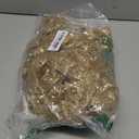 CT CRAFT LLC Champagne Gold Glitter Mesh Christmas Tree Topper Bow 11" with 4 Ribbon Streamers x 3 Yards Long Each for Holidy Elegant Fancy Home Dcor Indoor