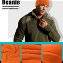 Warm Fleece Beanie Soft Skull Cap Lightweight Watch Caps Winter Hat for Men and Women (Orange)