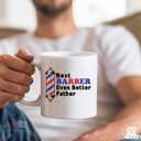 Best Barber Even Better Father Barber Gifts To Dad Papa Daddy Fathers Day From Daughter Son Wife Novelty Drinkware Ceramic Mug 11 oz Mug