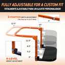 SEKAM Folding Tire Step for Trucks, SUVs & RVs, Adjustable Truck Tire Step & Wheel Step for Pickup Trucks, Heavy Duty Platform with 350 Lbs Capacity