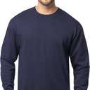 Fruit of the Loom Men's Eversoft Fleece Crewneck Sweatshirts, Moisture Wicking & Breathable, Sizes (XX-Large, Navy)