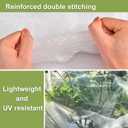 4 Pcs Fruit Tree Netting with Zipper & Drawstring, 4ft x 4ft Insect & Bird Netting for Garden Protection, Ultra-Fine Mesh Garden Netting Pest Barrier, Blueberry Bush Netting Cover