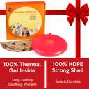 Gelbesty Original Pet Heating Pad Microwave, Snuggle Warming Safe Outdoor Newborn Kitten Puppy Pet Bed Warmer, Gel Reusable Heat Disc, Waterproof Heating Disk for Dog Cat Rabbit and Guinea Pig Gifts