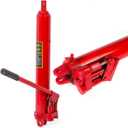 Stark USA 8 Ton Long Hydraulic Ram with Clevis Base Jack Hoist Manual Double Cherry Picker Pump (Fits: Garage/Shop Cranes, Engine Hoists, and More)