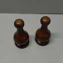 Wood Bedpost Finials Decorative Newel Post Cap Bed Post Finial for Bed Rod Topper Wooden Finial Cap, Classic Dark Brown Cap for Bedpost (Walnut 5.9 inch)