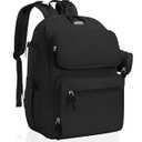 IBVIVIC Diaper Bag Large Capacity Diaper Backpack Multi-Function Baby Diaper Bag For Dad And Mom With Insulated Pockets, Stroller Straps, Black