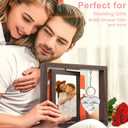 Wedding Gifts for Couples 2026,Rotating Floating Mr and Mrs Picture Frame,4x6 Rustic Picture Frame Engagement Gifts for Couples,Bridal Shower Gift for Bride to Be