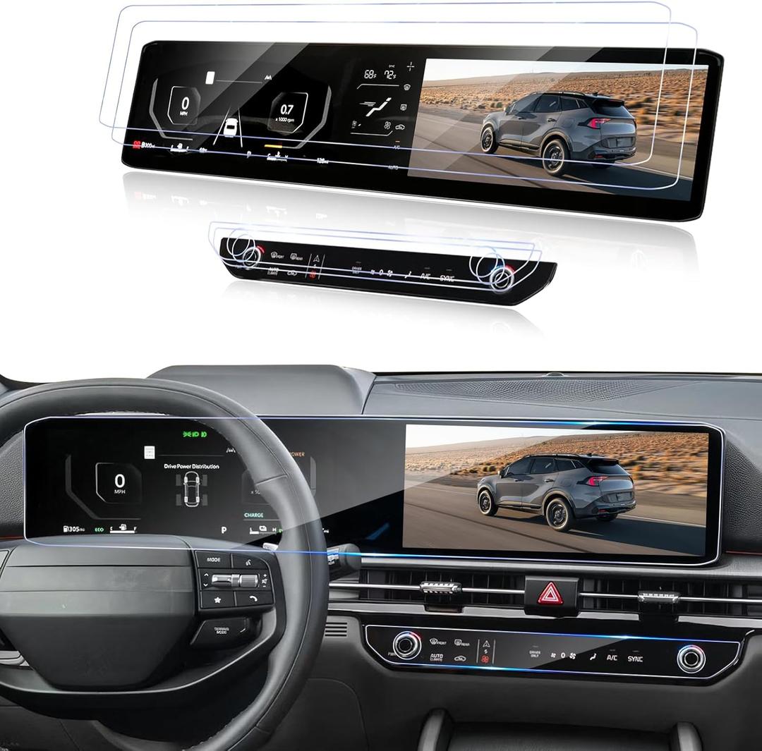 Screen Protector for 2026 Kia Sportage (4PACK) 12.3 inch Nav and Air Condition[Nano Protective Film], For 2026 Kia Sportage (LX/EX/X-Line/SX/SX Prestige/X-Pro Prestige) Accessories
