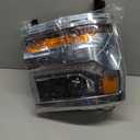 Headlight Assembly Compatible with Chevy Silverado 1500 2016 2017 2018 (Hid/Xenon Model) Factory Replacement Head Light Lamp Chrome Housing Right Passenger Side