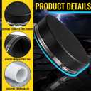 6 Pack 8 Inch Flexible PVC Pipe Cap with Stainless Steel Clamps - Black Durable End Caps for Drainage, Wastewater & Vent Pipes, Above/below Ground Use