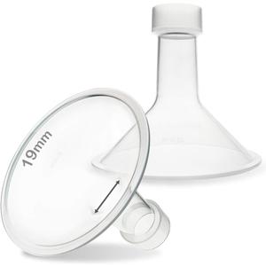 Nenesupply 19mm Flange Compatible with Medela Breast Pump Parts Replace 19mm Flange for Medela Accessories Compatible with Pump in Style Parts Symphony Swing Harmony Pump Work with Personalfit Flex