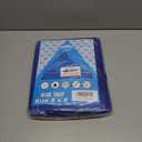 Blue Tarp 8x8 Feet 8 Mil, UV Resistant, Durable, Multipurpose Waterproof Poly Tarp Cover with Metal Grommets and Reinforced Edges by RAINDEWAY