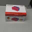 IDAODAN Electric Balloon Pump, Portable Electric Balloon Blower Machine Balloon Air Pump Dual Nozzle Rose Red 110V 600W Balloon Inflator for Party Decorations