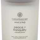 Chesapeake Bay Candle Scented Candle, Peace + Tranquility (Cashmere Jasmine), Medium Jar