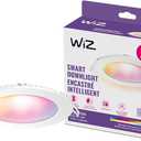 WiZ Connected Smart Retrofit Recessed Downlight, 1000 Lumens, 6 Inch Matter Compatible LED Color Changing Lights, Motion Recessed Lighting Fixture, Connects to Your Wi-Fi, Control with Voice or App