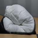 KUB Cotton Mattress Topper, Queen, Cooling Cotton Pillow Top with 8-21 Inch Deep Pocket, 3D Snow Down Alternative Fill, Breathable Fluffy Mattress Pad Cover (White, Queen 80 * 60inch)