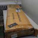 Himix Storage Shelves with 20 Hooks, 4-Tier Foldable Shelves for Storage, Folding Shelf Unit Pantry Shelves with Wheels, Metal Shelving Storage Rack Shelf for Kitchen Garage Home, White - No Assembly