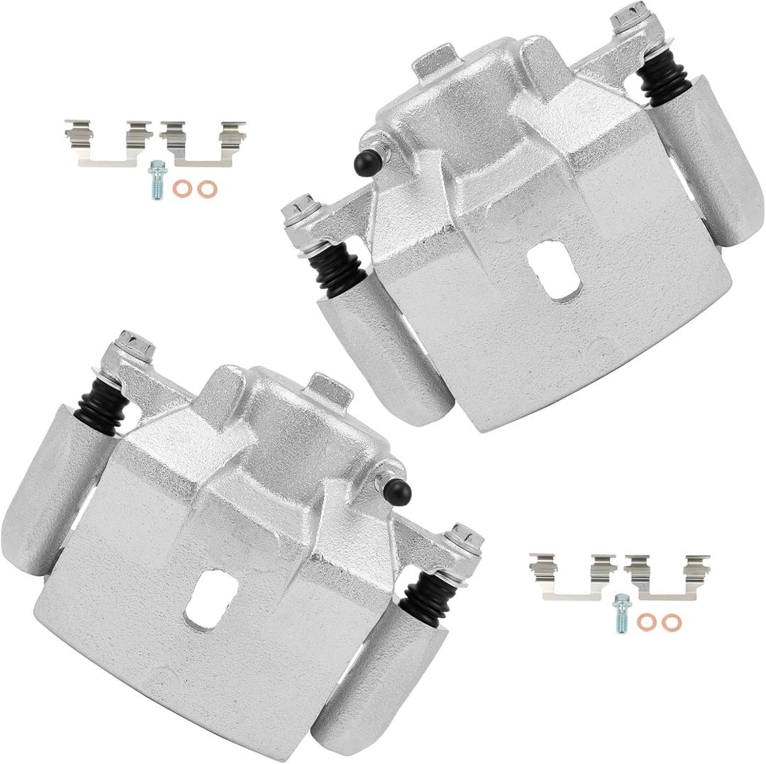 Cciyu 18B4910A 18B4911A Front Left & Right Brake Calipers With Bracket For Chevy For Malibu,For Pontiac For G6/For Solstice,For Saturn For Aura/For Sky