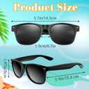 ASTARON Black Novelty Sunglasses Bulk,48 pack Neon Novelty Sunglasses Party Favors for Summer Beach Pool Wedding Party, Great Gift for Pool, Birthday Party Supplies Goody Bag Favors