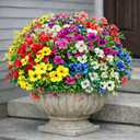 ICEROYCE Artificial Flowers for Outdoors, 16 Bundles UV Resistant Fake Outdoor Flowers, Realistic Spring Decor for Planters, Porch, Home and Garden Decoration (Mixed Colors)