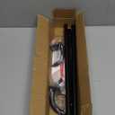 Curtain Rods for Windows 48 to 84, 5/8" Blackout Wrap Around Curtain Rod Telescoping Adjustable for Sliding Door Bedroom Kitchen RV, Black (36" -93")