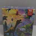 ele ELEOPTION Dinosaur Floor Puzzles for Kids Ages 3-5, 70 Piece Dinosaur Jigsaw Puzzle for Kids Ages 4-8, Round Puzzles, Preschool Learning Educational Toys Gift for Boys Girls