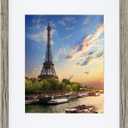 11x14 Picture Frame, Photo Frame Display 8x10 Pictures with Mat or 11x14 without Mat, Hang on the Wall, Gray