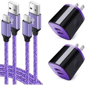 Fast Charger for Samsung Galaxy S26/S25/S24/S23/S23+/S22/S21/S21+/S21 Ultra/Note 20 Ultra/S20 FE 5G/S10 A36 A56 A16 A10E A50 A11 A21 A51 A71 A20 A14 A15, Phone Wall Charger Type C Fast Charging Cable