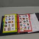 Visual Communication Book,162 ASD Photo Picture Cards: Autism Language Vocabulary, Speech Articulation Therapy, ADHD & Aprexia Learning (English Plastic Cartoon Picture Book, Small)