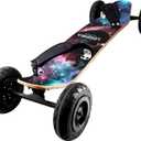 MountainBoard All Terrain Skateboard Kiteboard Cross Country Mountainboard Big Wheel Downhill Longboard All Terrain Longboard Kite Board with Bindings for Cruising and Downhill