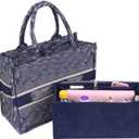 SMART DK Purse Organizer for Dior Book Tote - Premium Felt Insert with Multiple Pockets