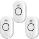 3 Pack WD61 Water Leak Detector for Home, Support Pair with METAK W13 WiFi Gateway (Sold Separately) for App Alert, Water Flood/Drip Sensor Alarm for Basement/Kitchen/Bathroom/Laundry Room,Sink/Pipe