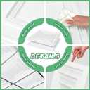 Landical 50 Pcs 2 x 2 ft White PVC Plastic Drop Ceiling Tiles 24 x 24 x 0.8 Inch Ceiling Panels Decorative Cover 200 Sq. ft for Office Bathroom Living Room Bedroom