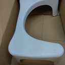 Squatty Potty Simple Curve Bathroom Toilet Stool 7" White