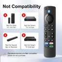 Luyeper Replacement TV Remote for Amazon Fire Stick (4K Max, 4K, HD), Firestick 3rd Gen, TV Cube and Insignia, Toshiba Smart TVs with Voice Control