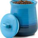 Hasense Ceramic Kitchen Canister with Airtight Seal Lid, Food Storage Jar for the Kitchen, 88 FL OZ Large Food Containers for Countertop, Perfect for Coffee Bean, Sugar, Flour and More, Gradient Blue