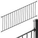 Aluminum Railing Kit, Adjustable Angle Stair Railing Kit, Universal Railing Kit for Wooden Stairs Rails, Concrete Steps & Porch & Deck, Easy to Install, Not Include Post(36in Stair, 8ft)