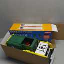 JOYIN Large Friction Powered Garbage Truck Toy Set, Includes Dumpster, Trash Bins, and Learning Cards for Kids (Green)